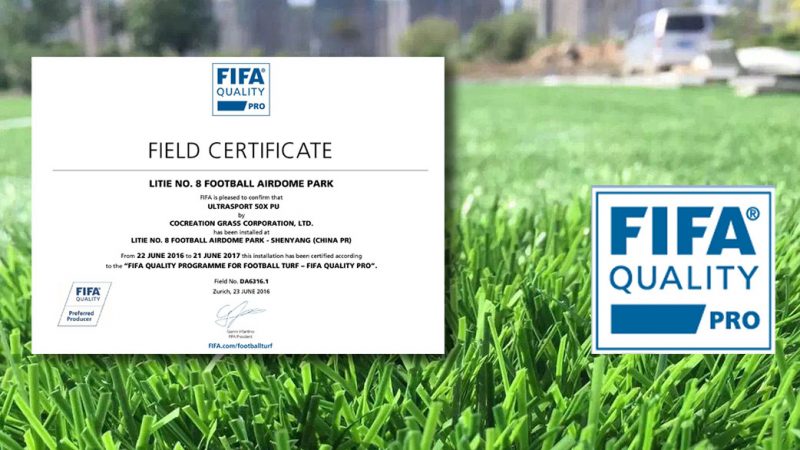 FIFA Quality Pro Awarded to CCGrass in Top Chinese Footballer’s Hometown